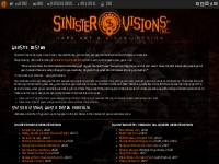 Sinister Visions: Horror, Halloween and Haunted House Website Design P