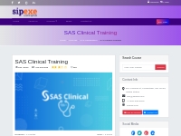 SAS Clinical Training | SAS Clinical Certification- Sipexe
