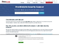 Free Website Scanner - Check Site Security & Malware | SiteLock
