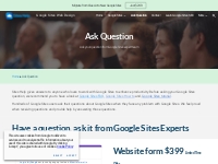 Google Sites Web Design - Ask Question