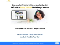 SiteSpinner Pro Web Page Maker