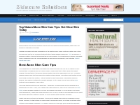 Best Acne Skin Care Solutions 2024 | Skincare SolutionsSkincare Soluti