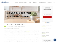 How to Keep the Kitchen Clean | Skrub Hub