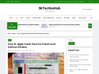 How To Apply Saudi Visa For French And German Citizens - SkTechnoHub