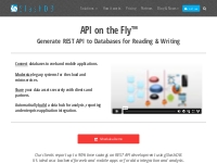 API on the Fly™ - Generate REST API to Databases for Reading   Writing
