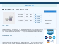 Buy Cheap Ambien Drug Online In UK | Sleeping Pills 2U