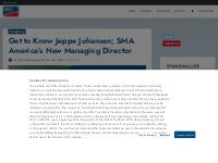 Get to Know Jeppe Johansen; SMA America's New Managing Director - Sunn
