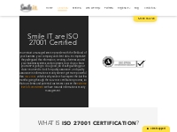 ISO 27001 Certified | Smile IT | Information Security Certified