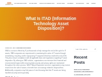 What Is ITAD (Information Technology Asset Disposition)?