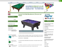 Snooker Pool Table Manufacturers, Recovers and Repairs| snookerandpool