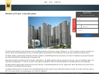 Residential Project in East Bangalore | Sobha Sentosa | Panathur Road