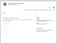 Social Science Index Journals | Social Science Journals | Contact us