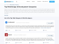 Top 50+ Web Design   Development Companies in 2023