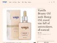        Vanilla Beauty Oil w CBD (hemp oil) travel size full of antioxi