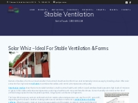 Stable Ventilation - Solar Whiz