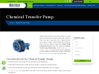 Chemical Transfer Pump Manufacturers | NJRP, NJK Chemical Transfer Pum