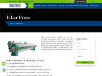 Filter Press Manufacturers | Filter Press Suppliers Exporters India