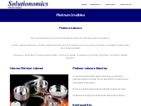 Platinum Crucibles   Solutionomics