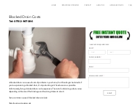 Blocked Drain Costs | S.O.S Plumbing   Heating