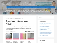 Spunbond Nonwoven Fabric - Spunbond Non woven Fabric Manufacturer