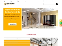 Gypsum Partition Contractor in India - Spacewood Interiors