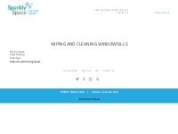 Wiping And Cleaning Windowsills | Sparkly Space