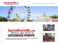 Vendor Request - Special Events BC