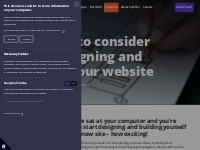   	10 Things to consider when designing and building your website
