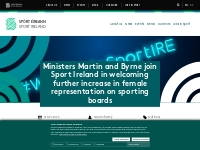 Ministers Martin and Byrne join Sport Ireland in welcoming further inc