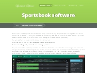 Sportsbook software - Sportsbook Soft
