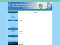 Archives : International Journal of Sport, Exercise and Health Researc