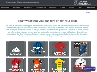 Sports and Leisurewear-Football Kits, Teamwear, Footballs, Training we