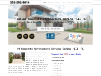 PageOne Concrete Contractors Spring Hill FL