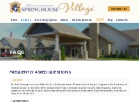 Frequently Asked Questions - Springhouse Village