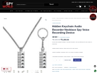 Top 1 Hidden Keychain Audio Recorder Necklace Spy Voice Recording Devi