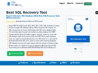 Best SQL Recovery Tool to Repair SQL Database Server Smartly