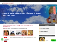 Shirdi tour package from Chennai | Sri Sairam Subhayatra