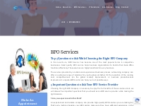 BPO Services - ssginfo