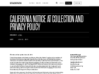 StackPath California Notice at Collection and Privacy Policy