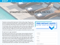 Stamped Concrete Pool Decks, Concrete Patios, Plano, TX