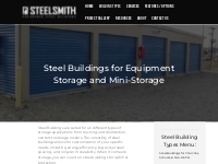 Steel Buildings for Equipment Storage | Steelsmith Inc Steel Buildings
