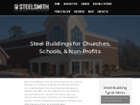 Steel Buildings for Churches, Schools, and Non-Profits | Steelsmith In