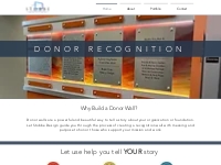 Design and Fabricate donor walls | Stobbe Design | Donor Walls | Unite