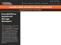 Storage 100% Easier With Free Van Rental - Storage Stockport
