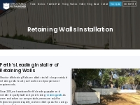 Panel And Post Retaining Walls In Perth | Supply   Installation WA