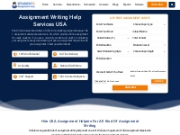 Assignment Help USA: No. 1 Writing Service Online