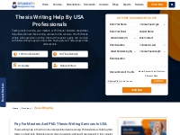 Thesis Writing Help USA | Pay for Thesis Writing Services