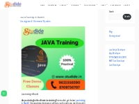 Java Training in Ranchi : Get Java Courses for 100% Placement 