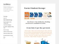 Exeter Student Storage   Stuff2Move