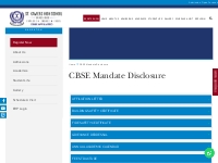   	cbse mandate disclosure